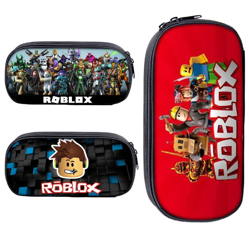 Stationery Warehouse - Roblox-Spiel Großraumiger Stiftehalter, Cartoon-Schreibwarenbox, Stift-Aufbewahrungstasche, Geburtstagsgeschenk