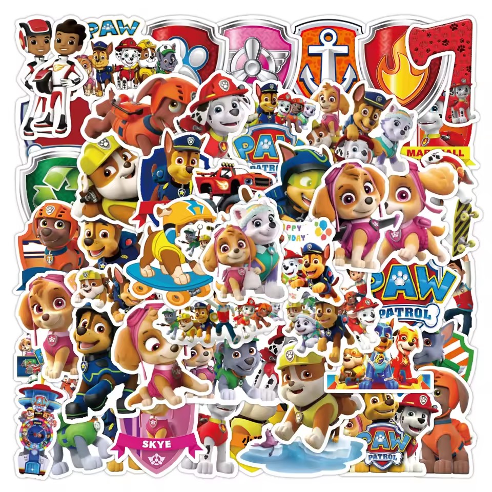 Stationery Supplier - Neue 50 Stück Paw Patrol Cartoon-Aufkleber