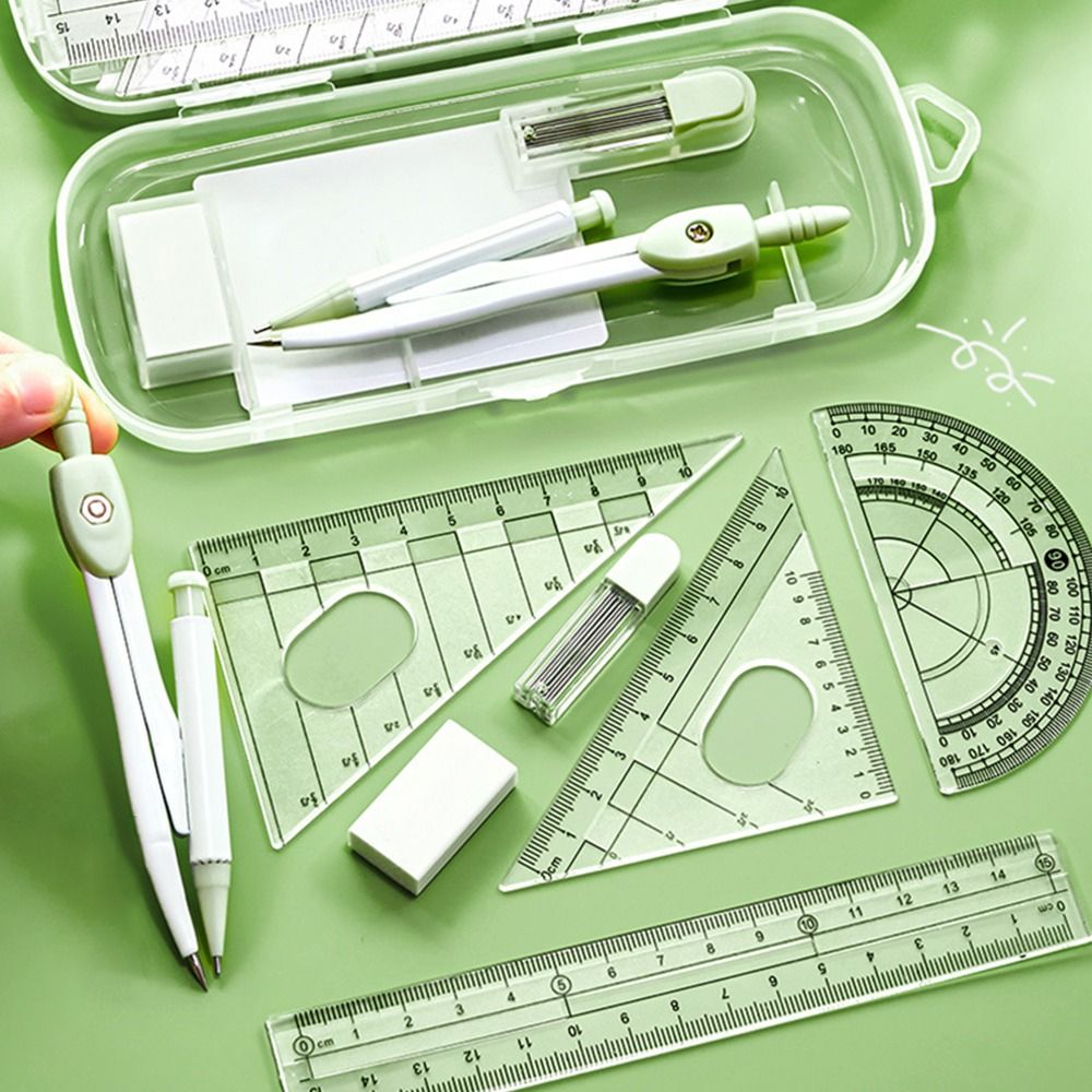 8-teiliges Set Hochwertiges Pl – Ruler Set Transparent Bewertung und Preis