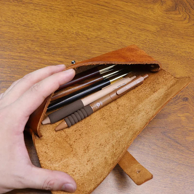 Ins Retro-Lederetui im koreani – Tan Stationery & Office Supply Bewertung und Preis